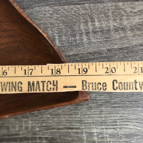 Vtg MCM Hand Carved Leaf Shaped Dish - Picture 12 of 16